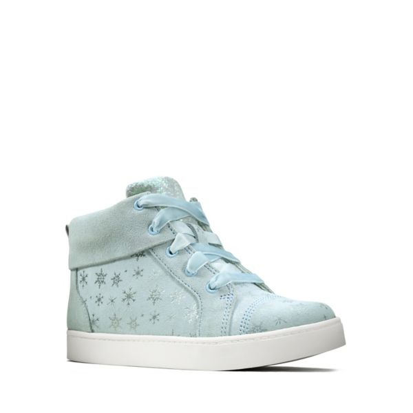 Clarks Girls City Frost Kid Casual Shoes Blue | CA-2369074